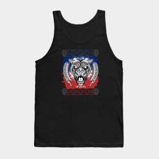 Tribal line Art Tiger / Baybayin word Laban (Fight) Tank Top